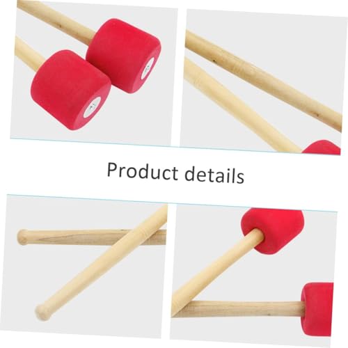 Baqueta profesional para bombo con mango de madera miniatura 3