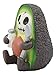 Ebros Small Furry Bones Hearty Avocado Haass Skeleton Figurine 2.75