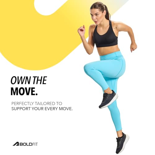 Image of Boldfit Limitless NYLOFLEX HIGH Rise Tights Gym Pants for Women Workout Breathable Tights for Woman Workout Activewear Leggings for Women Ankle Length Stretchable Pants for Woman Gym Lower