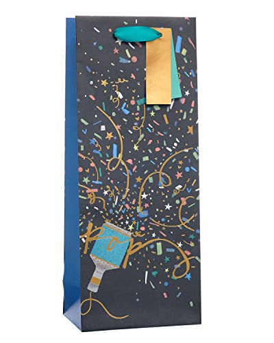 UK Greetings | Bottle Bag | Party/Gift Bag | Birthdays/Weddings/Christmas | Party Popper Design