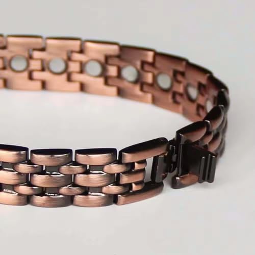Image of Copper Magnetic Bracelet for Men - Stylish & Adjustable Pure Copper Therapy Bracelet with Sizing Tool