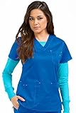 Med Couture Women's MC2 Niki V-Neck Top, Royal, Medium