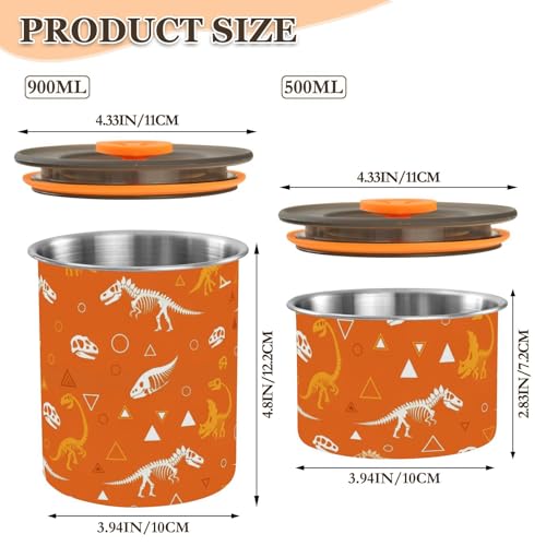 Contenedor hermético de acero inoxidable para café 900ml miniatura 2