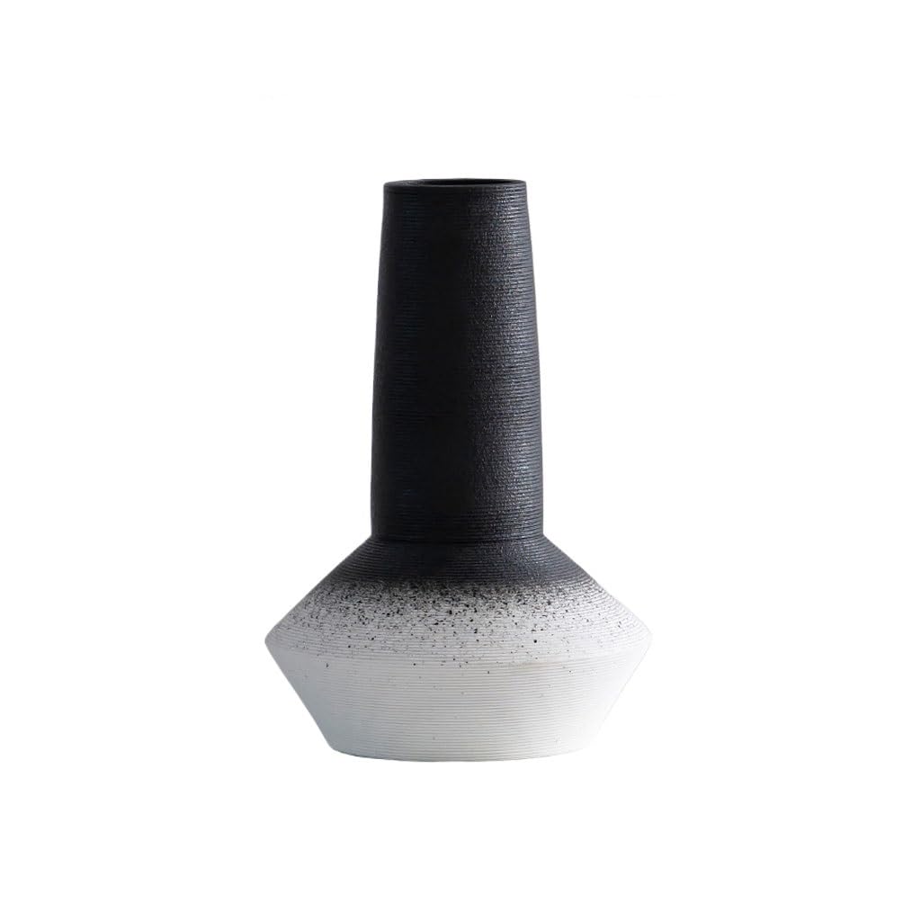 Vase Chinese Style Ceramic Simplicity Vase Home Living Room Desktop Flower Arrangement Ornaments Flower Ware Ceramic Vase(C)