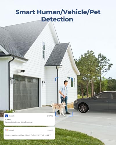 Image of REOLINK Duo 2 PoE 4K Dual-Lens PoE Security Camera in 180 Degree Angle | Human /Vehicle /Pet Detection, Color Night Vision, Two Way Talk, Up to 512GB microSD Card, 24 /7 Recording, No Monthly Fee