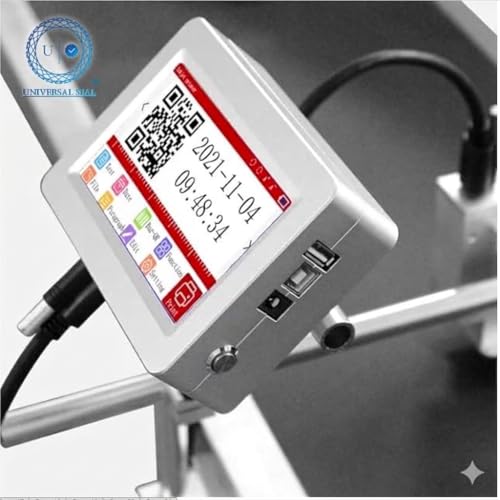 Image of 5-Inch Display Online Automatic Industrial Thermal TIJ Printer 12.7mm | High-Speed Coding Machine for Expiry Date, Batch No., Barcode & QR Code Printing | Multi-Language Support