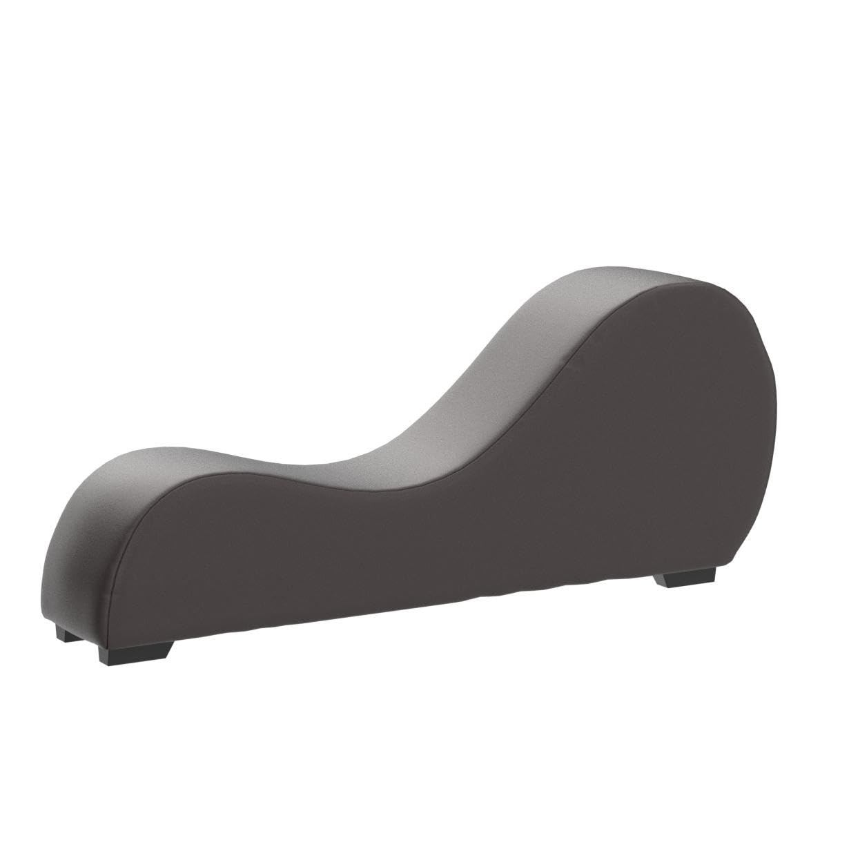 Kingway Furniture Kolar Faux Leather Yoga Chaise Lounge Chair, Relaxation, Streching, in Brown