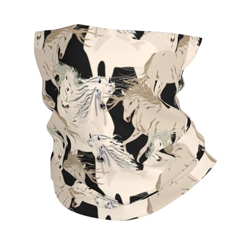 TZTTZT Polainas de cuello de caballo minimalistas vintage para hombres y mujeres, bufanda para la cabeza, máscara facial, pasamontañas, bandana