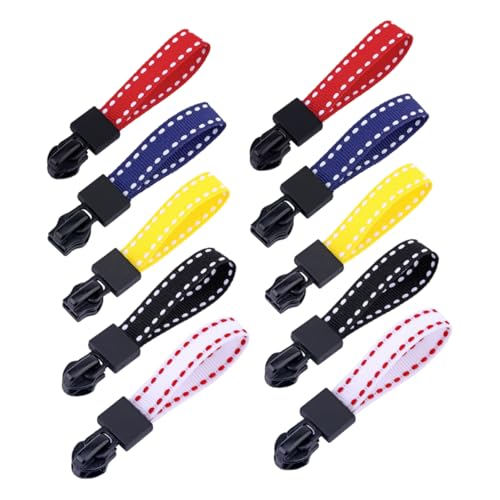 HOMSFOU 1set Durable Zipper Pullers Repair Accessories for Handbags Luggage Backpacks Easy Installation Replacement Zipper Heads Colors 20pcs
