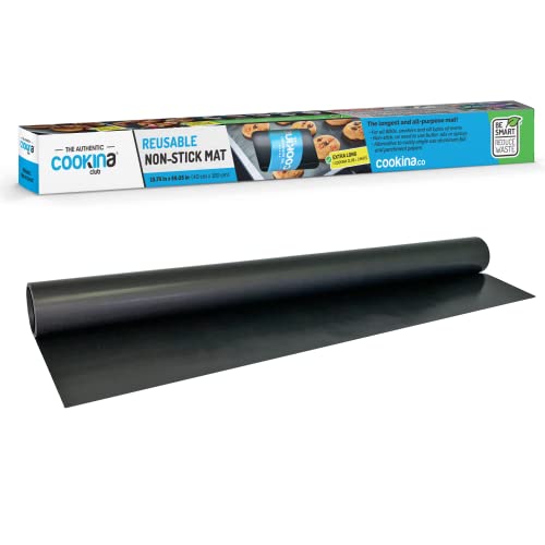 Cookina Reusable Non-Stick Mat – Extra-Long And 100% Non-Stick, Easy To Clean And Cut To Size For The Oven And Barbecue #TOP9