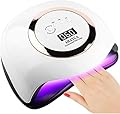 AMAYGA Lampada Unghie UV LED,168W Fornetto per Manicure/Pedicure Permanente Smalto Semipermanente 4 Timer con 10s/30s/60s/99s Display LED Automatico Sensore