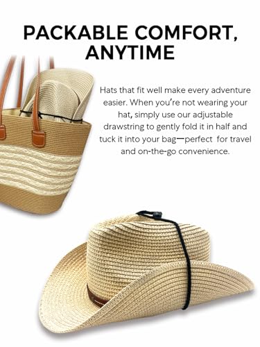 Sombrero de paja veraniego para mujer con ala ancha miniatura 4