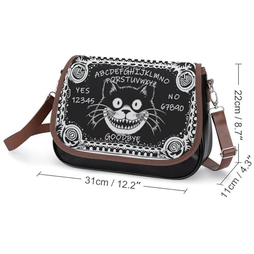 Tarot Cards Crossbody Shoulder Messenger Women Bag Pu Leather Office Work Business for Handbag Crossbody Bag2