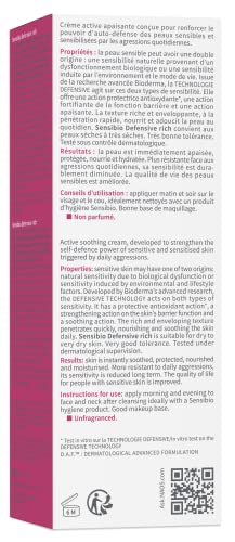 Sensibio Defensive Rica hidratantecalmante piel secamuy seca 40 ml - vue 4