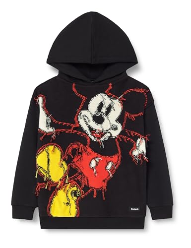 Sweat Desigual Hello Mini Mickey noir pour enfant de 7 à 8 ans