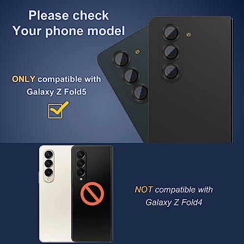 Protector premium de cámara Samsung Galaxy Z Fold 5 metalizado 2
