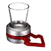 V-More Silver Spin-the-Shot with Red Arrow Shot Spinner 2 OZ Shot Glass Drinking Game For Parties Holidays (Set of 1)