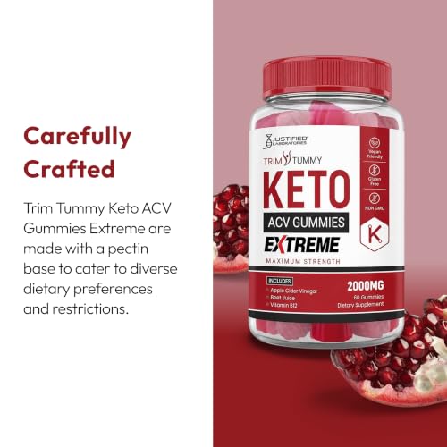 Justified Laboratories Trim Tummy Keto ACV Gummies Extreme
