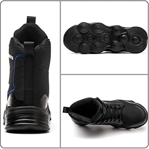 Image of Nutropa Steel Toe Boots for Men Women, Lightweight Work & Safety Shoes Outdoor Protection Footwear Puncture Proof Industrial and Construction Shoes