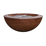 Lakeview Valley Bay 2 29-Inch Propane Round Fire Bowl - Cafe - SCPH-401-1LP