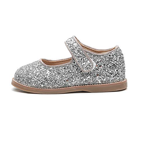 Girls Glitter Ballet Shoes Casual Party Princess Walking Flats2