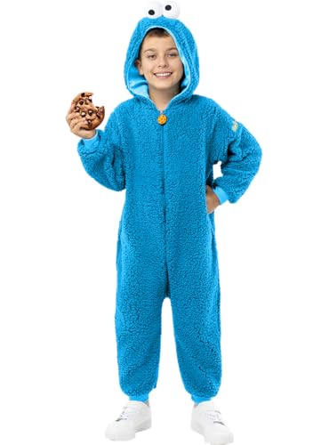 Funidelia | Disfraz del monstruo de las galletas - Barrio Sésamo para niño y niña Disfraz para niños y divertidos accesorios para Fiestas, Carnaval y Halloween - Talla 7-9 años