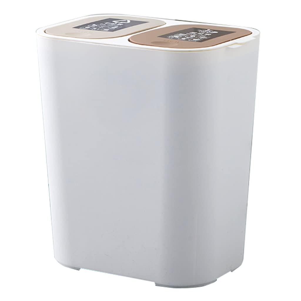 Trash Bin Trash Can Waste Bin 15 Liter Separate Dry And Wet Trash Can