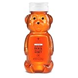 Nate's Louisiana 100% Pure, Raw & Unfiltered Honey - 12 oz. Honey Bear Bottle - All-natural Sweetener
