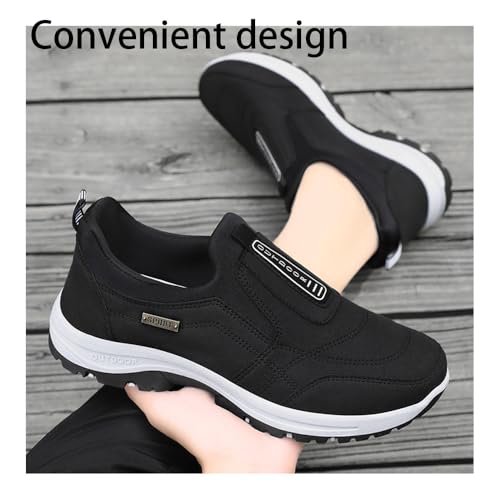 Enjerr Orthopedic Shoes Men, Wide Slipon Balance Shoes, Anthoern Outdoor Casual Non-Slip Comfy Arch Support Walking Shoes2