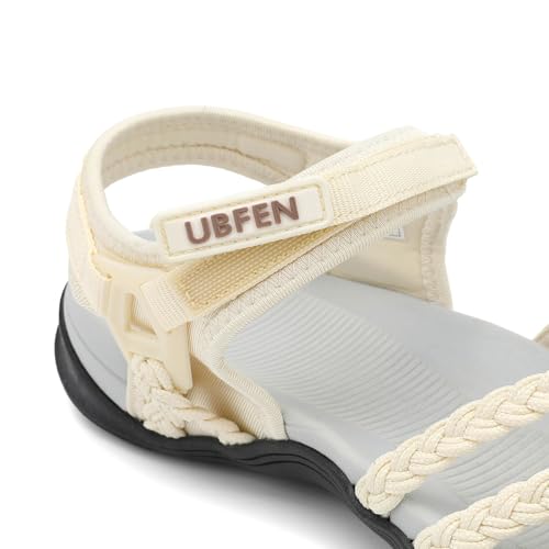 Image of UBFEN Womens Hiking Sandals Outdoor Comfortable Sport | Lightweight, Water Sandals, Adjustable Straps, Arch Support, Ideal for All-Day Wear, Beach, Vacation, Camping, Walking