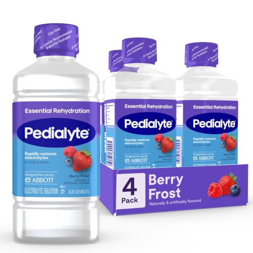 Pedialyte Electrolyte Drink, Iced Berry Hydration Drink, 1 Liter