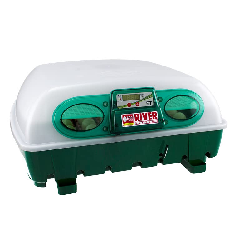 Incubadora digital semiautomática ET49 para huevos - River Systems - capacidad 49 huevos de tamaño mediano o 196 pequeños