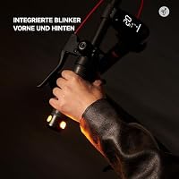 Segway-Ninebot F2 Pro D II, E-Scooter mit Deutscher Straßenzulassung für Erwachsene, 65km Reichweite im Eco-Modus, 120kg Tragfähigkeit, vordere Doppelfederung, Farb LED Display, Schwarz – Ansicht 8