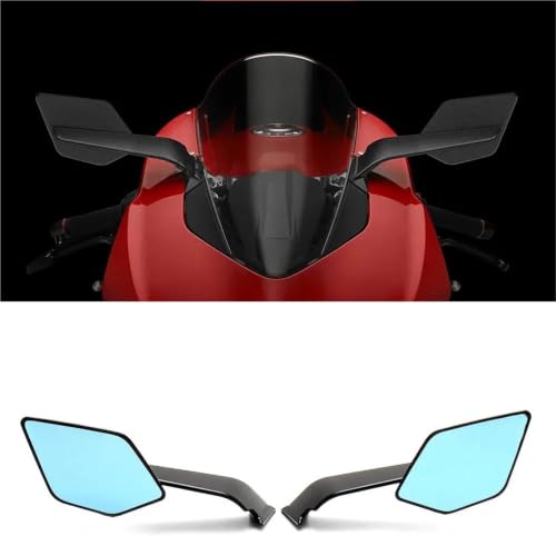 Espejos retrovisores de ala stealth invisibles de aluminio mecanizado 4