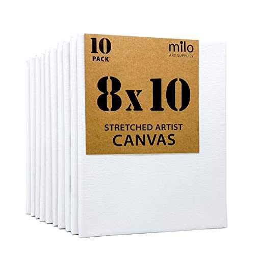 milo Stretched Artist Canvas | 8x10 inches | Value Pack of 10