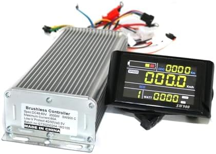 HEXEH Electric Bike Controller 48-60V 2000W Brushless DC Motor Controller Ebike Controller +SW900 LCD Display One Set (Color : 48V Color Screen) HEXEH Electric Bike Controller 48-60V 2000W Brushless DC Motor Controller Ebike Controller +SW900 LCD Display One Set (Color : 48V Color Screen)