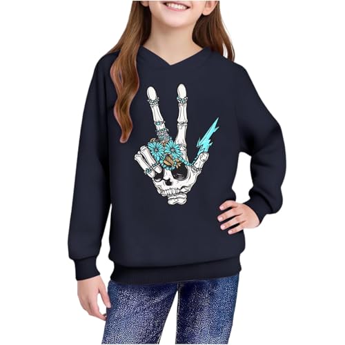 Cute Hoodies for Teen Girls Loose Graphic Hooded Sweatshirt Long Sleeve Halloween Pullover 2025 Winter Hoodies3