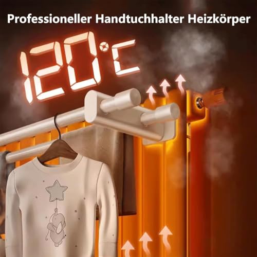 Drying Rack for Clothes - Space-Saving Storage with Hanging Hooks for Efficient Drying on Radiators Heater Drying Rack - Image 6