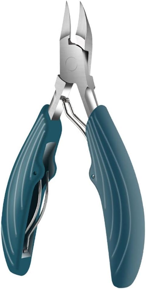 Toenail Nail Clippers Cutters Stainless Steel Pedicure Manicure Tools Professional Thick Ingrown Correction Tool(Gray)