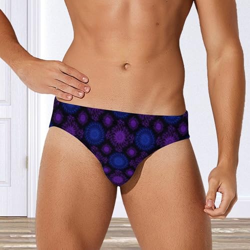 Mens Sexy Bikini Swim Briefs Low-Rise Swimsuits with Mesh Lining for Beach Vacations4