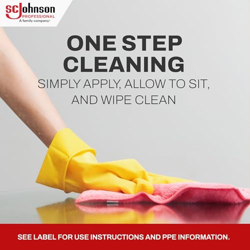 SC Johnson Professional Quaternary Disinfectant Cleaner, Soft Surface Sanitizer, 32 fl. oz. Squeeze and Pour Bottle, 6 Count, for Professional Use Only by SC Johnson Professional - Image 7