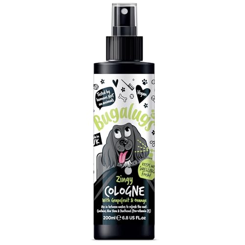 Cologne für Hunde – 200 ml – Grapefruit und Orange – Duftspray mit Zitrusfrucht, erfrischend und Deodorant für sauberes Haar, natürliche Formel für den täglichen Gebrauch und empfindliche Haut