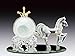 Everspring Imports Cinderella's Glass Carriage with Horse Glass Figurine on Mirror Base Sweet 15, 16, Quinceanera Favor