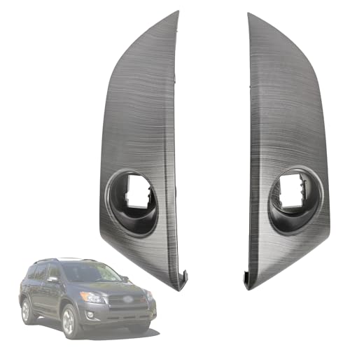 Magimaker Painel central de painel de painel de acabamento de tira de painel central 55413-42070-B0 55412-42060-B0 compatível com Toyota RAV4 Base Limited EV Sport 2006 2007 2008 2009 2010 2011 2012