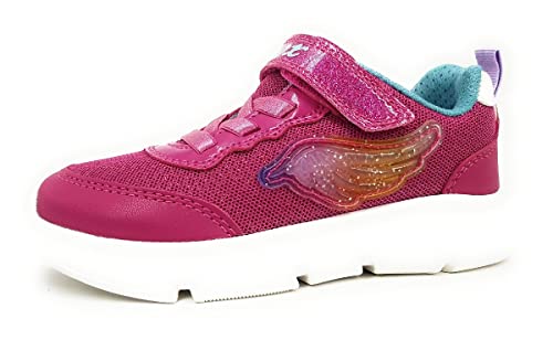 Geox J Aril Girl, Zapatillas, Fucsia Multicolor, 26 EU