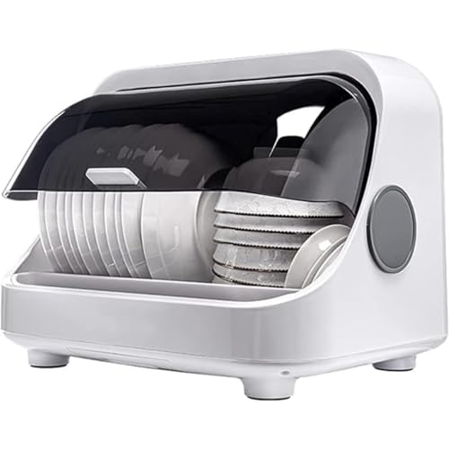 Vlfn 縦型大容量3-6人用食器引き出し乾燥機、オゾン殺菌、防カビ、抗菌、食器ラックと水切りラック、分岐蛇口付き、コンパクトで収納しやすい、家庭用食器収納