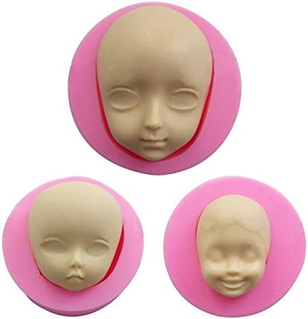 3D Baby Face Silicone Mold Cake Decorating Fondant Molds Chocolate Candy Baking Tool Sugarcraft Polymer Clay Mold