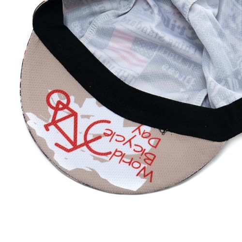 Corsehild Boné de ciclismo masculino e feminino - chapéu de ciclismo sob o capacete - poliéster resp