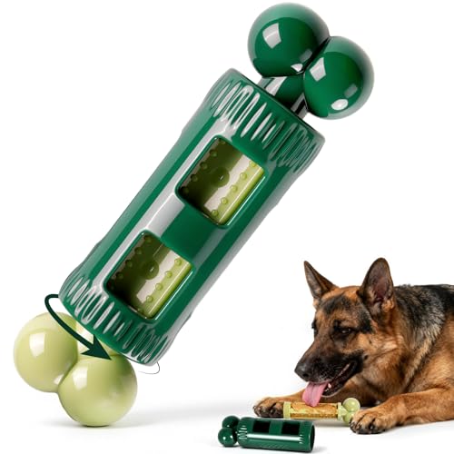 Kseroo Dog Toys for Aggressive Chewers: Tough Dog Toys for Aggressive Chewers Medium & Large Breed, Indestructible Dog Toy to Keep Them Busy, Bacon Flavor, Durable Nylon, Easy to Use and Clean