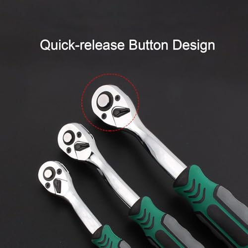 Juego de llaves de 72 dientes pequeñas con kit de herramientas de extensión 6